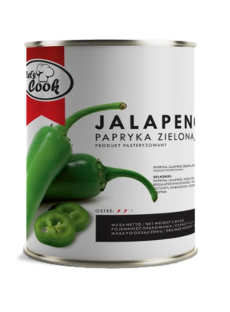 Papryka zielona jalapeno Let's Cook Jalapeno 2850g (Puszka)
